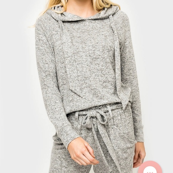 Gibsonlook pink hoodie and matching tie dye belted  joggers size Large brand new - Picture 6 of 16